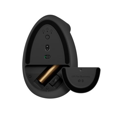 7. Logitech Lift Vertical Business Black Mouse