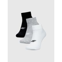 Men's casual ankle socks (SET OF 3) 4F 4FWMM00USOCM440-94S