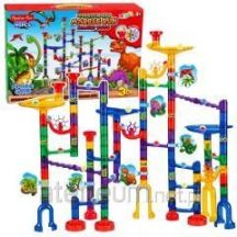 Construction Set Ball Track Tunnels Colorful Dinosaurs 192 pcs.