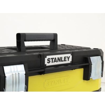 5. Stanley 1-95-612 Tool Box Metal, Plastic Black, Yellow