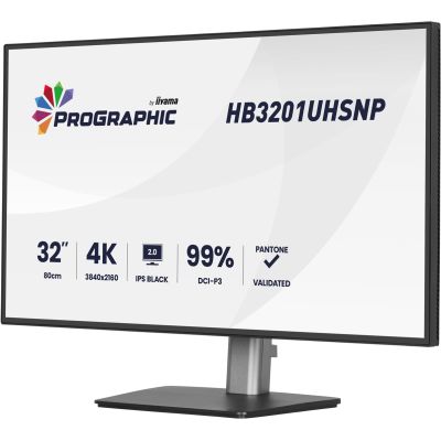 4. iiyama ProGraphic HB3201UHSNP-B1 computer monitor 80 cm (31.5") 3840 x 2160 px Black
