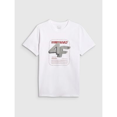 7. Men's regular printed T-shirt 4F 4FRAW25TTSHM3612-10S