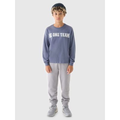 4. Boys' jogger sweatpants 4F Junior 4FJRAW24TTROM1175-25S