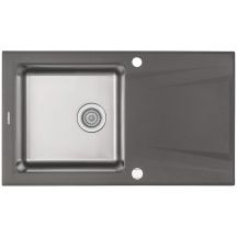 Single-bowl granite-steel sink with drainer ZSR_T113 5908212089170