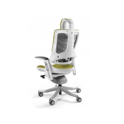 2. Wau 2 BL411 office chair, olive/white fabric