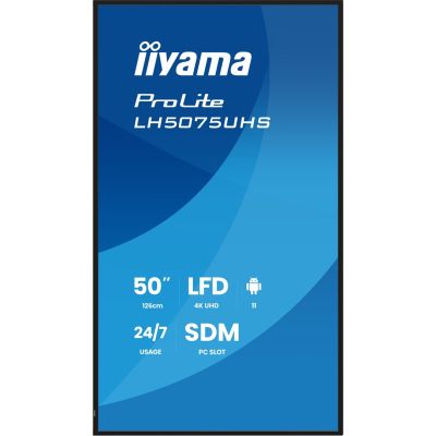 3. Iiyama panel 50" 3840x2160 UHD VA Haze 25% 500cd/m2