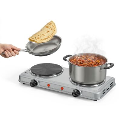 6. ELDOM DOUBLE-PLATE ELECTRIC COOKER PG23 DOPPO 2000W SILVER