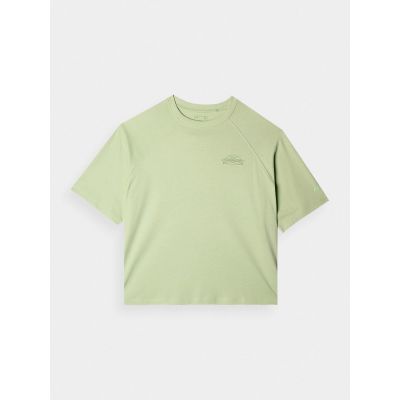 7. Women's oversize printed T-shirt 4F 4FRAW24TTSHF2583-43S