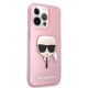 4. Karl Lagerfeld Glitter Karl's Head Case for iPhone 13 Pro Max - Pink