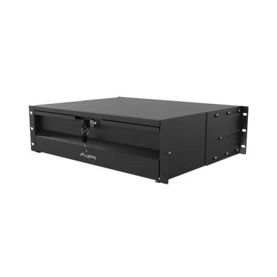 LANBERG DRAWER FOR 19" CABINETS 3U 360MM BLACK (3U/483X360MM LOAD CAPACITY UP TO 90KG, 4-POINT MOUNTING)