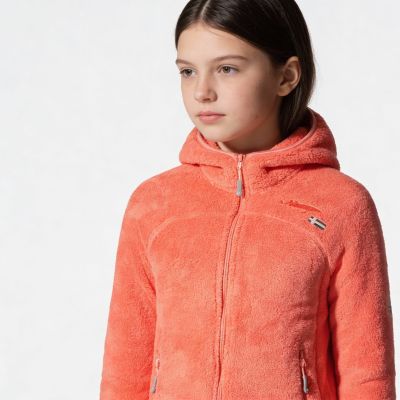 6. FLEECE for girls Geographical Norway UPALOOD SAUMON DB GIRL 047-1 SALMON (WZ8857E/GN-SAUMON)