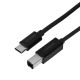 2. Ugreen USB-C - USB-B 480Mb/s Printer Cable 2m (Black)