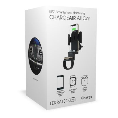 5. Terratec ChargeAir All Car Active Holder Mobile Phone/Smartphone, Smartwatch Black