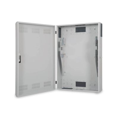2. Digitus SLIM 19" 3U 600x200 wall-mounted network cabinet, solid door, gray, undivided, assembled, 100kg