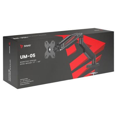 5. SAVIO DESK MONITOR HOLDER FOR 17''-40'' MONITOR 2-11 KG WITH SPRING UM-05