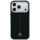 3. Mercedes Leather Semi Wrap Iconic Line MagSafe Case for iPhone 18 Pro Max / 17 Pro Max - Black