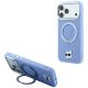 Karl Lagerfeld with Ring Stand 360 Choupette Head Pin MagSafe Case for iPhone 18 Pro Max / 17 Pro Max - Light Blue