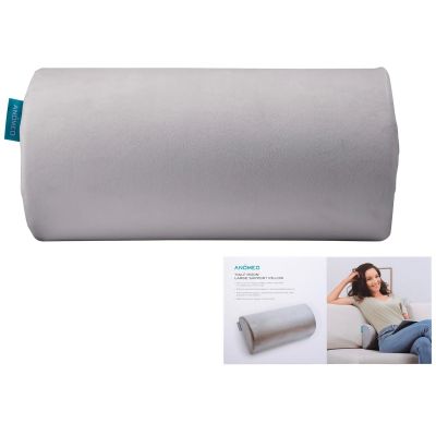 2. Large Half-Moon Back Support Pillow ANOMEO