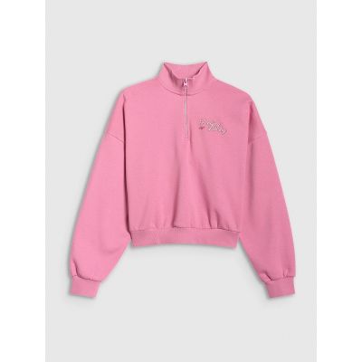 7. Regular sweatshirt without hood for girls 4F 4FJRSS26TSWSF2625-54S