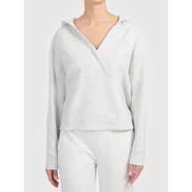 Women's envelope hoodie made of very soft knit fabric 4F 4FWAW26TSWSF2661-27M