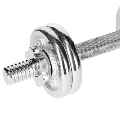 41. Barbells in a CHROME HMS suitcase 2x7,5kg STC15
