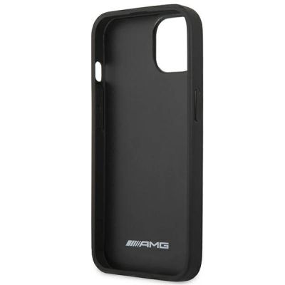7. AMG AMHCP14SDOLBK iPhone 14 6.1 "black / black hardcase Leather Hot Stamped