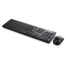 Lenovo 100 Wireless Combo Keyboard & Mouse GX30L66303 (USB 2.0; (EN); black; optical; 1000 DPI)