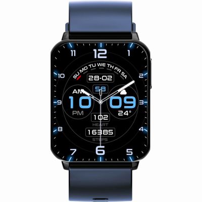 5. Smartwatch Gravity Navy Blue Black 2 Straps GT17-9