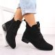 12. Women’s Lace-Up and Zip Ankle Boots, Warm-Lined, Black M.Daszyński SA198-24