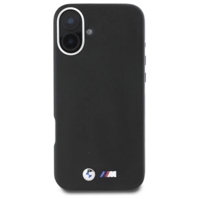 3. BMW M Smooth Full Wrapped Metal MagSafe Case for iPhone 16 Plus - Black