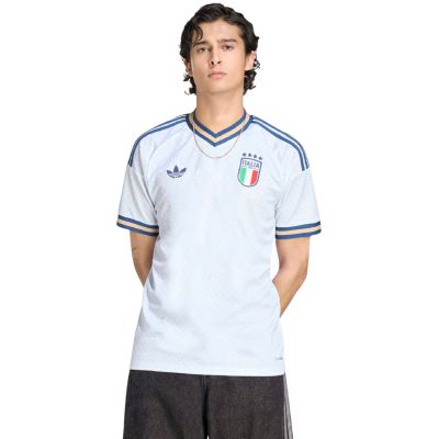 Men's adidas Italy 26 Away Jersey white and blue KC8704