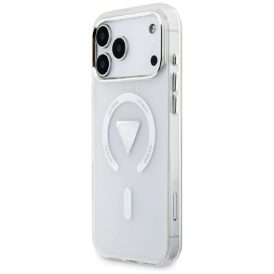 2. Guess IML Gradient Triangle Logo MagSafe Case for iPhone 17 Pro Max - Transparent