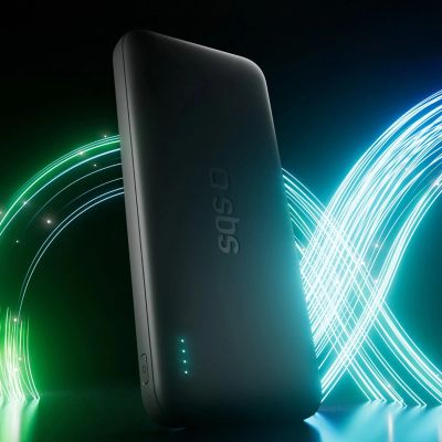 4. SBS Infinity Power Bank 10000mAh 10W LiFePo₄ USB-A USB-C - Black