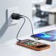 13. Joyroom JR-TG7 33W USB-A + USB-C Wall Charger with 60W USB-C to USB-C 1m Cable - Black
