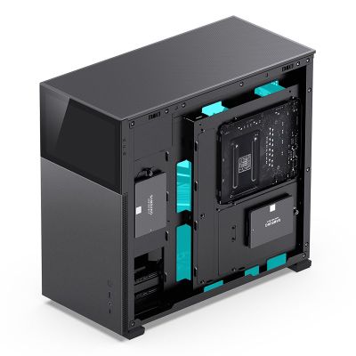 12. Jonsbo D41 Screen ATX Case, Tempered Glass - Black