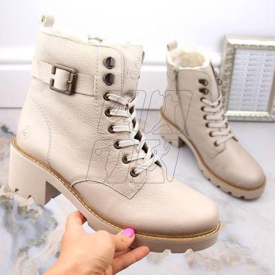 5. Comfortable, insulated leather boots Remonte W RKR615, beige