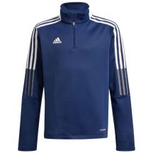 adidas Tiro 21 Warm Top navy blue kids' sweatshirt GK9672