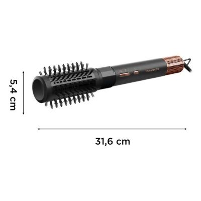 3. Rowenta Air Shape UB9820E0 Airflow Hot Air Brush Black, Copper