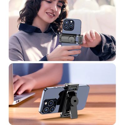 15. Selfie stick WC1Y2S 1.3m aluminum alloy telescopic tripod with phone holder - black