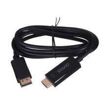 SAVIO CL-56 cable (DisplayPort M - HDMI Type A; 1.5m; black)