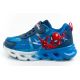 2. Leomil children's sports shoes Spiderman sneakers lightweight with velcro LED blue