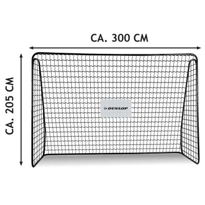 11. FOOTBALL GOAL WITH NET 300x205x120CM DUNLOP