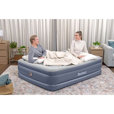 7. Bestway 6713I / 23 Air Mattress Double Mattress Gray Unisex