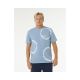 Men's RIP CURL Pacific Rinse Fin Tee Blue