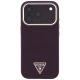 3. Guess Grained Triangle Logo MagSafe case for iPhone 18 Pro / 17 Pro - burgundy