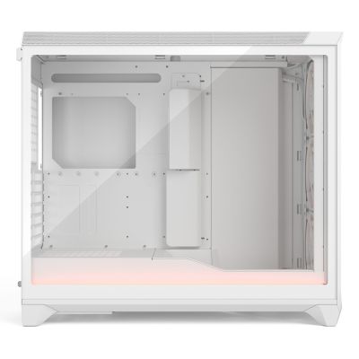 12. Fractal Design Meshify 3 XL Ambience Pro RGB Clear Tint White ATX case