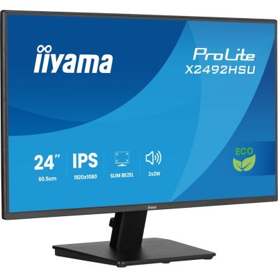 4. iiyama ProLite 24-inch Full HD IPS panel with narrow bezels on all sides and energy class B