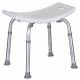 18. Rectangular shower stool with adjustable height
