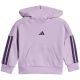 2. Kids' adidas Essentials Joggers 3-Stripes Hoodie Tracksuit Purple JV9856