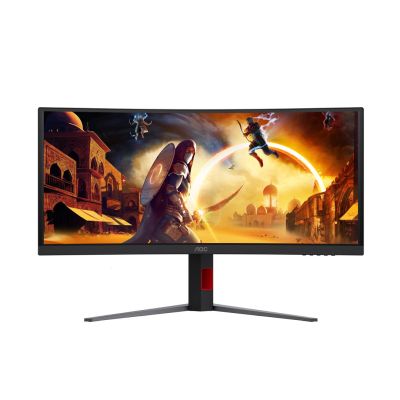 6. AOC G4 CU34G4ZCA Computer Monitor 86.4 cm (34") 3440 x 1440 px Wide Quad HD Black, Red